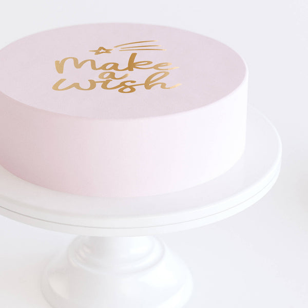 Bolo rosa "Make a Wish"